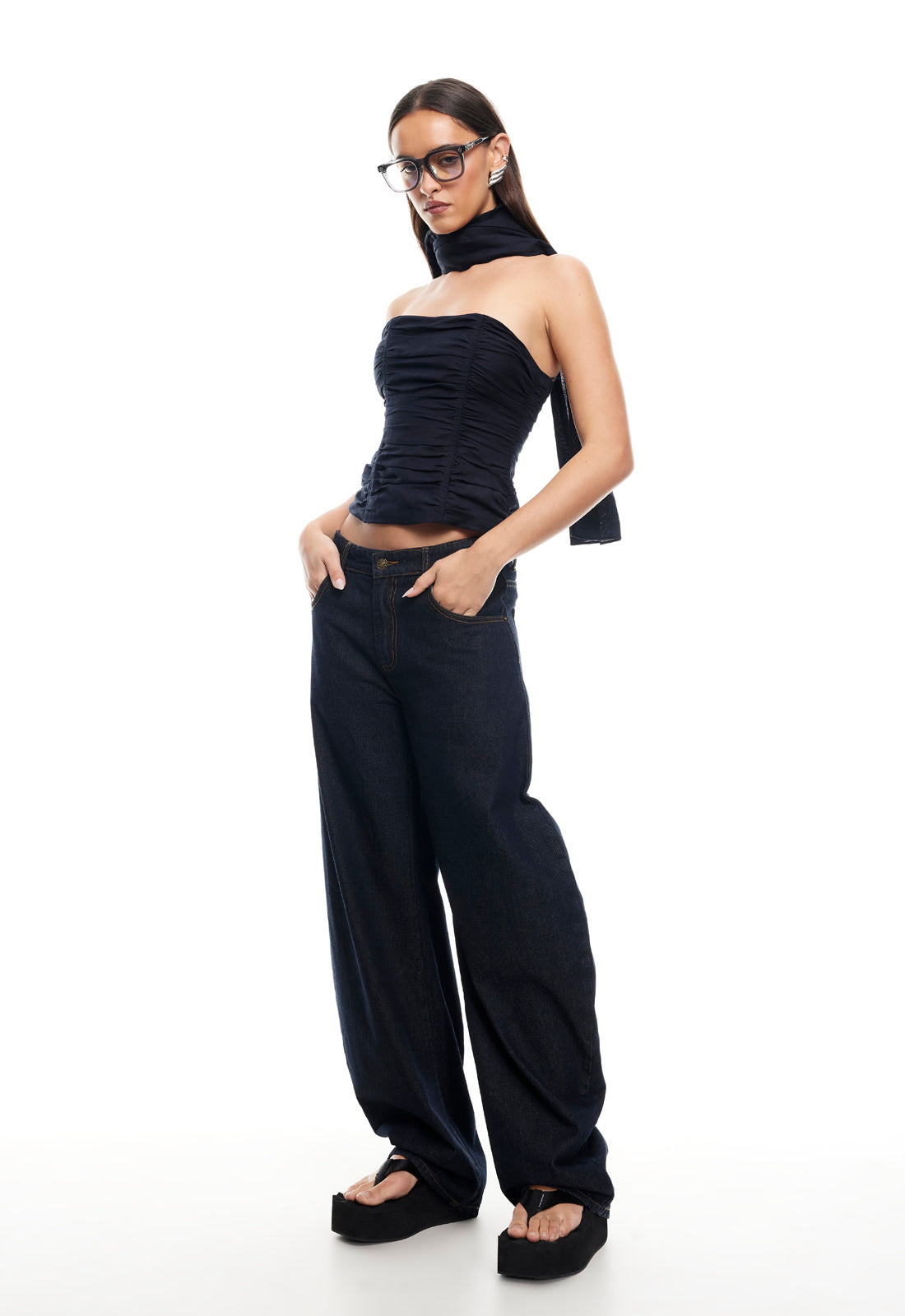 ISLAND BODICE - NAVY