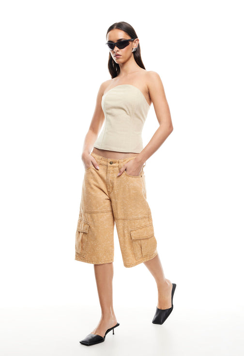 UNTAMED BODICE - DEEP WHEAT