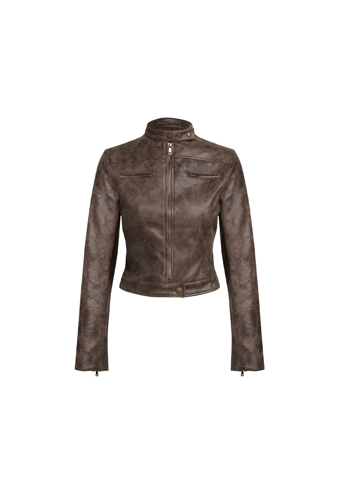 BELLA MOTO JACKET CHOCOLATE – LIONESS FASHION USA