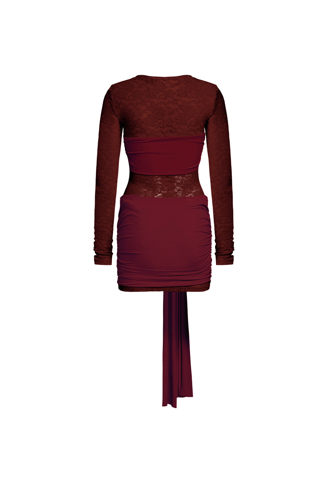 MIDNIGHT MINI DRESS - GARNET