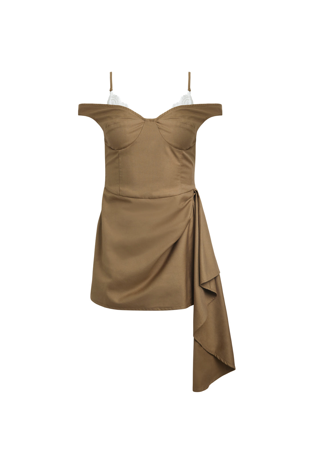 REBEL MINI DRESS - CAMEL