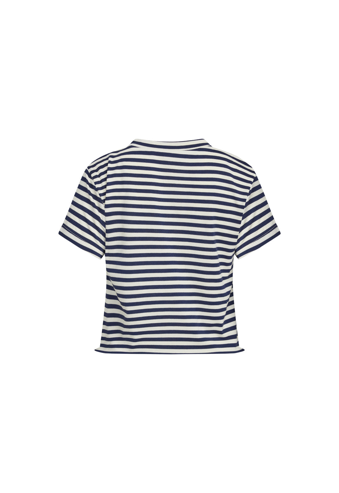 NORTH LIGHT TEE - NAVY WHITE STRIPE