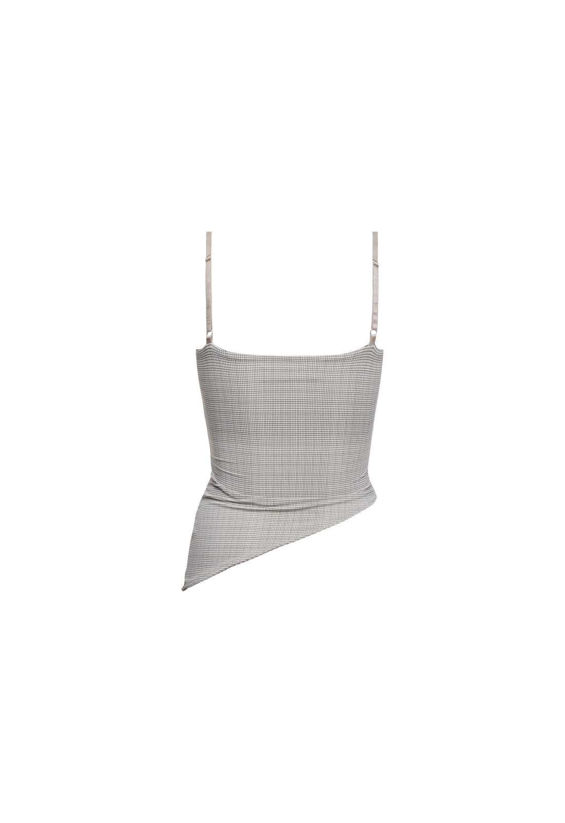 DOLLHOUSE CAMI - BEIGE GINGHAM