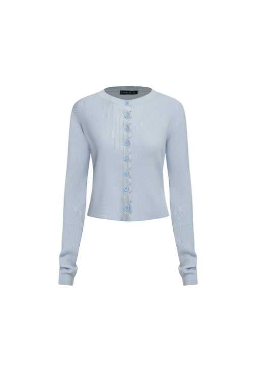 DOLLHOUSE KNIT TOP - SOFT BLUE