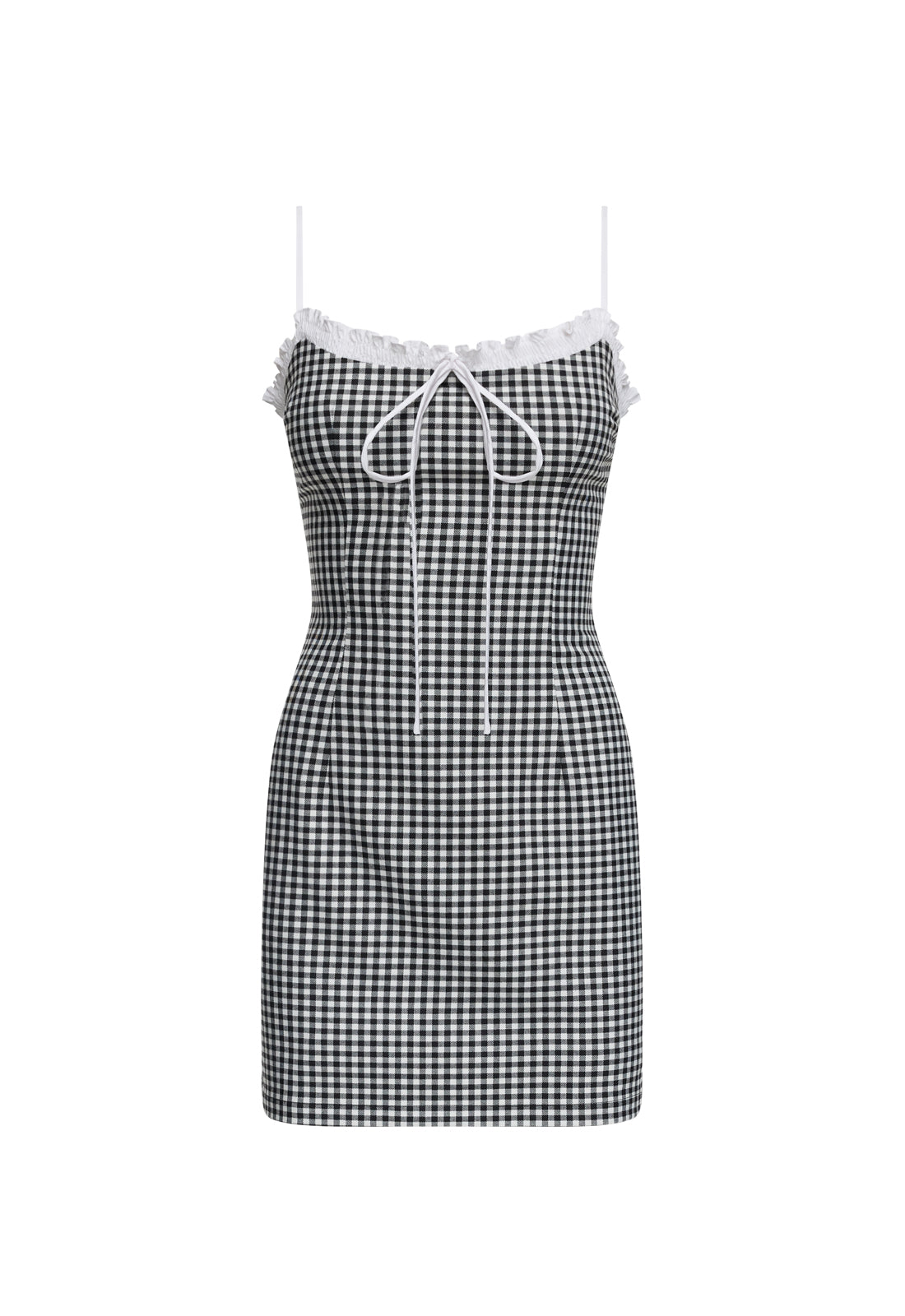 BARDOT GINGHAM MINI - BLACK CHECK