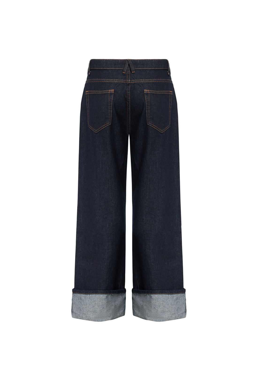 TOP MODEL CUFFED JEAN - DARK DENIM