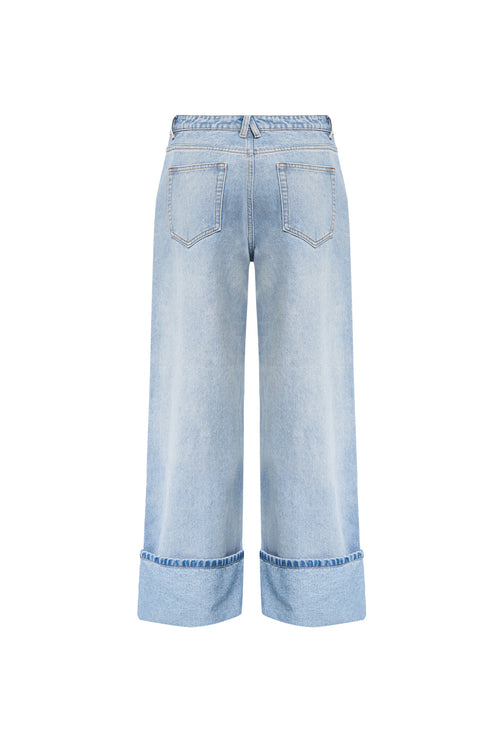 TOP MODEL CUFFED JEAN - LIGHT DENIM