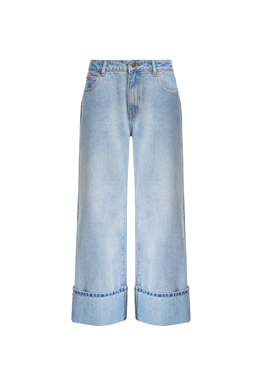 TOP MODEL CUFFED JEAN - LIGHT DENIM