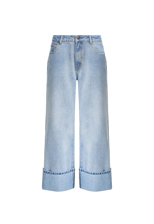 TOP MODEL CUFFED JEAN - LIGHT DENIM