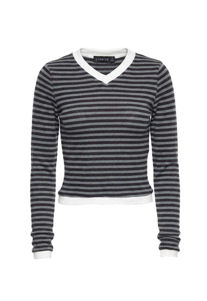BARBIE LONG SLEEVE TOP - MIDNIGHT STRIPE