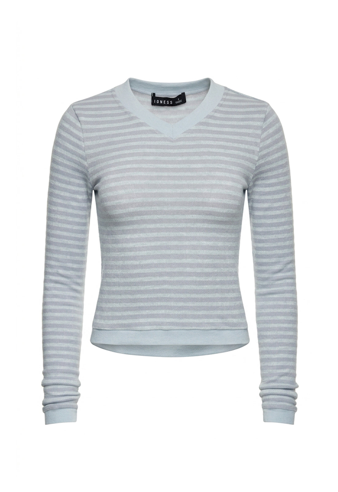 BARBIE LONG SLEEVE TOP - SKY BLUE STRIPE