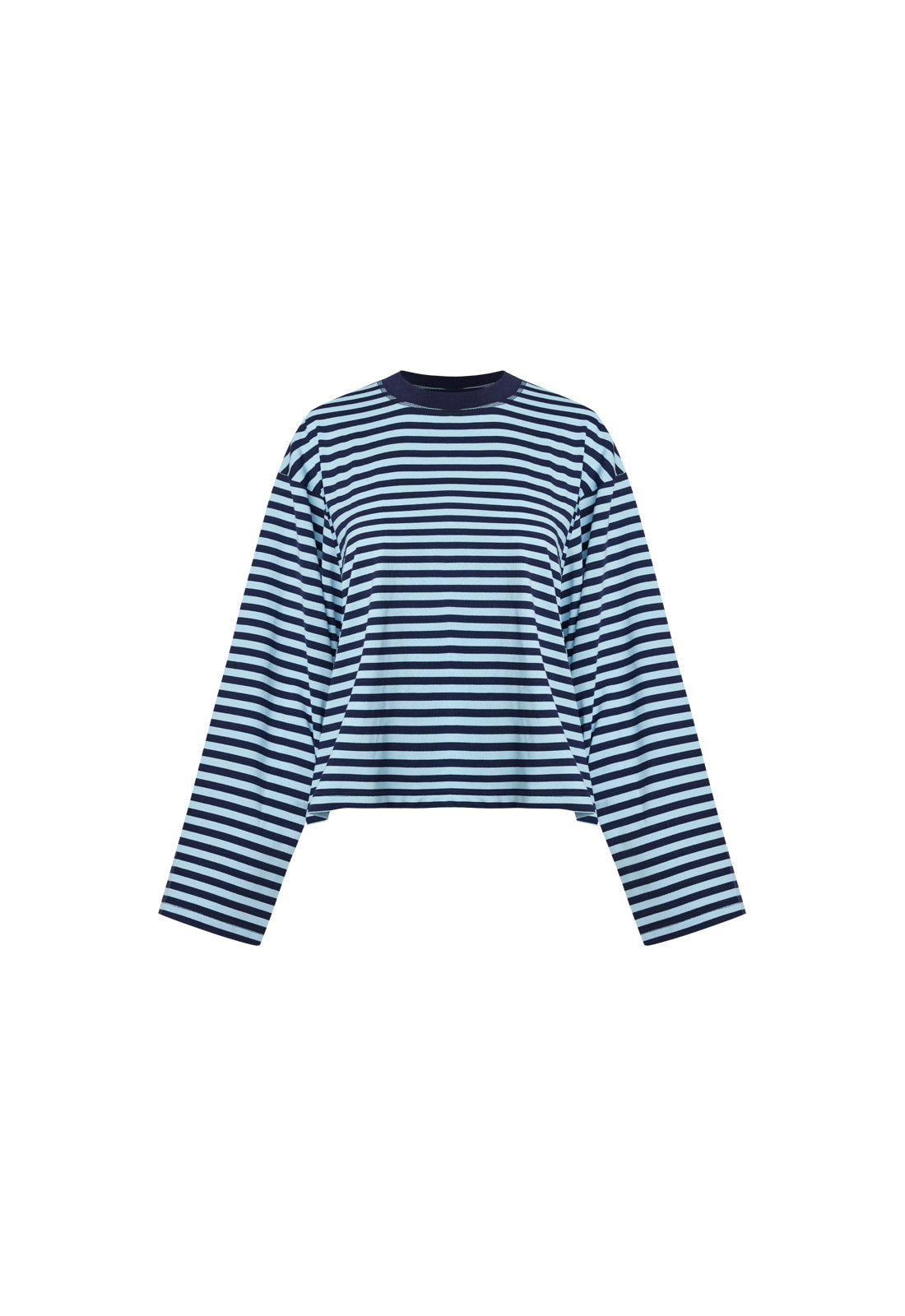BLOOM LONG SLEEVE - NAVY SEA STRIPE