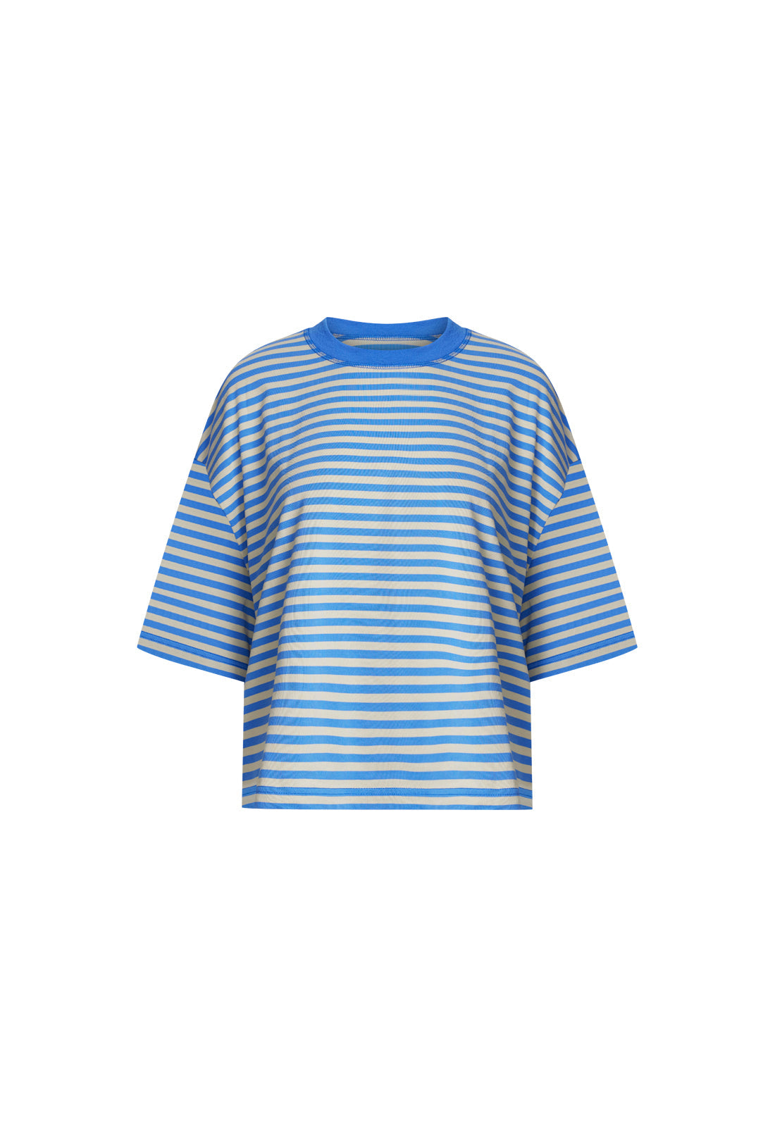 BLOOM SHORT SLEEVE - MICKEY BLUE STRIPE – LIONESS FASHION USA