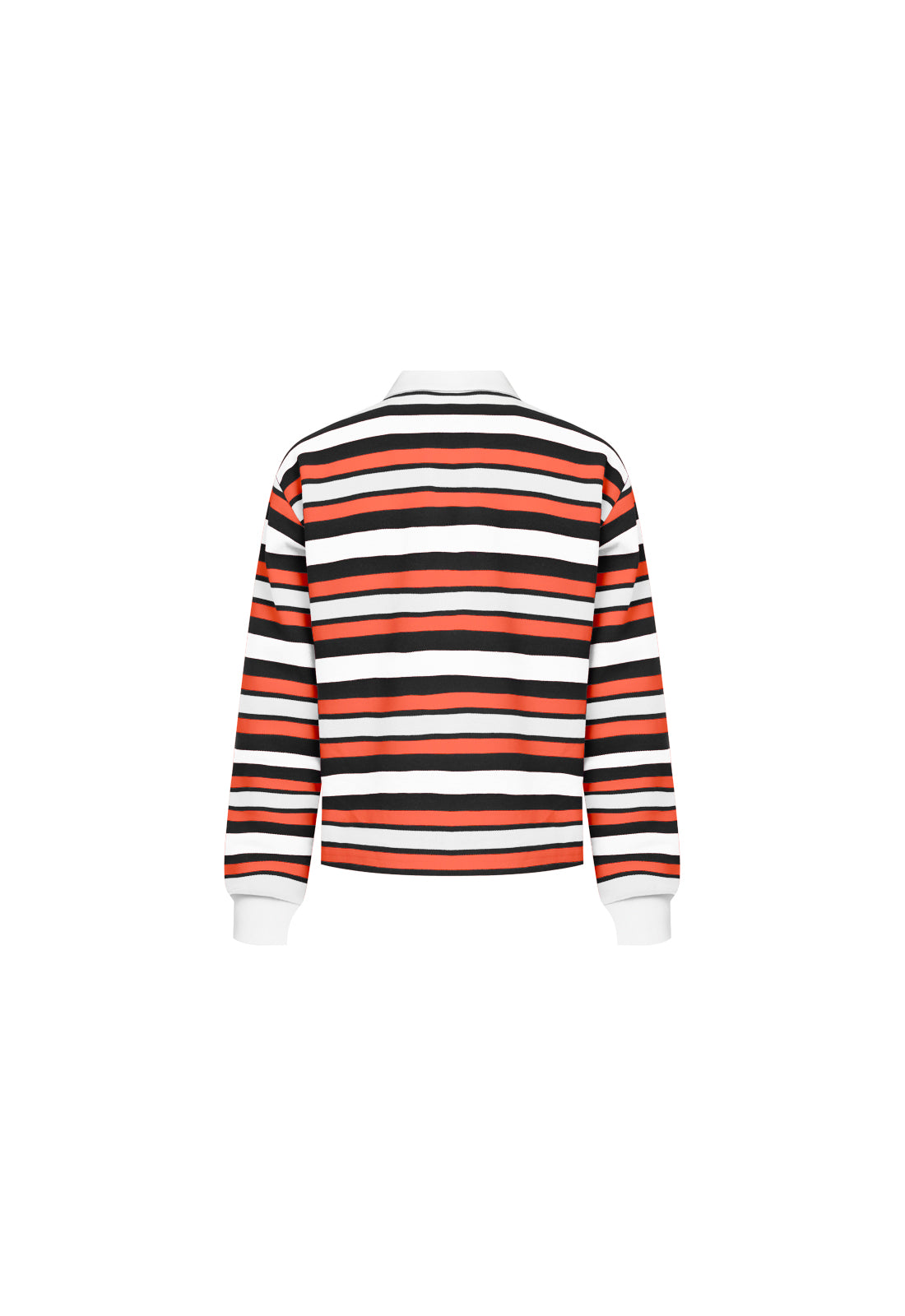 LEISURE LONG SLEEVE POLO - RED MULTI