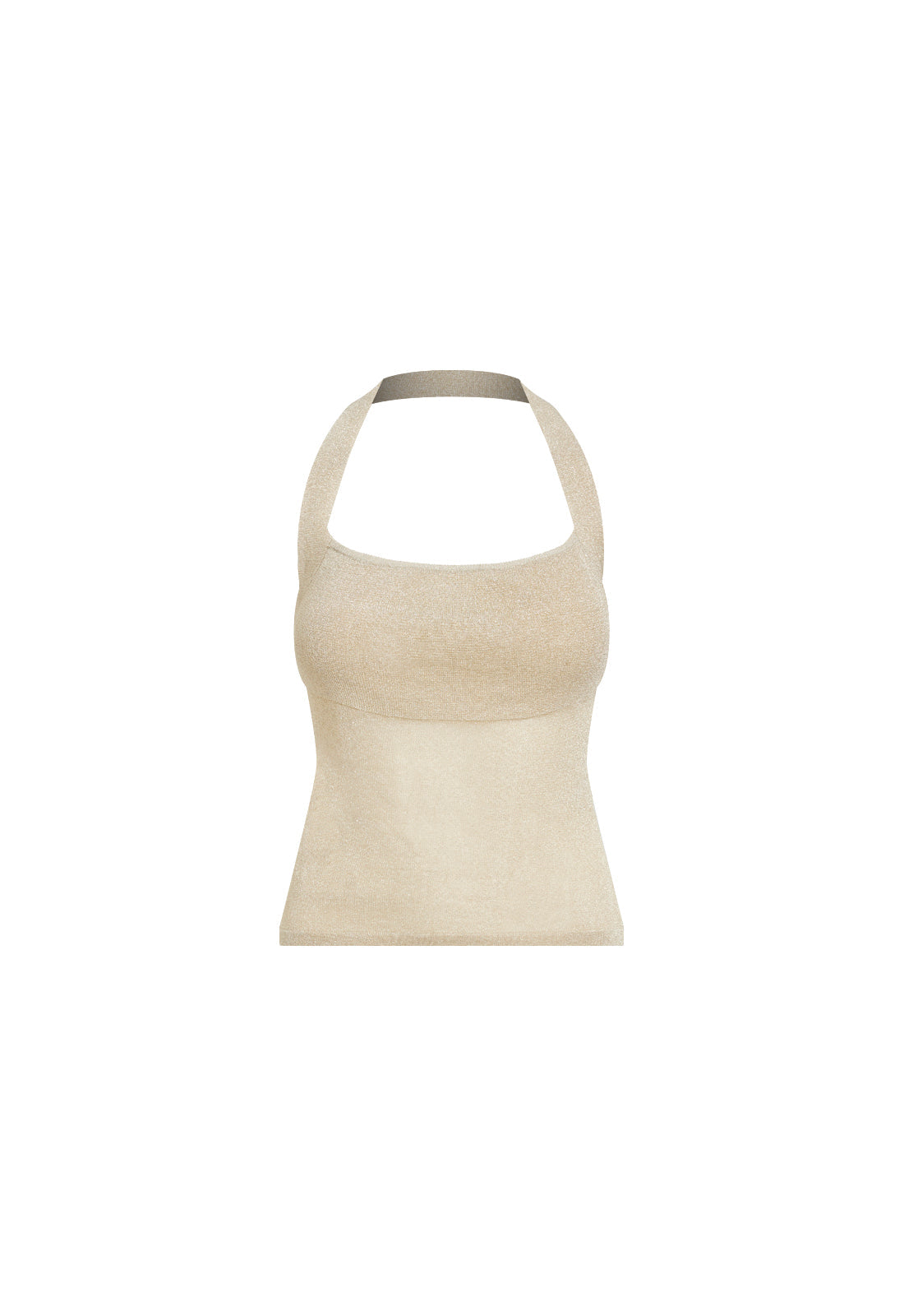 PALISADES HALTER TOP - OYSTER