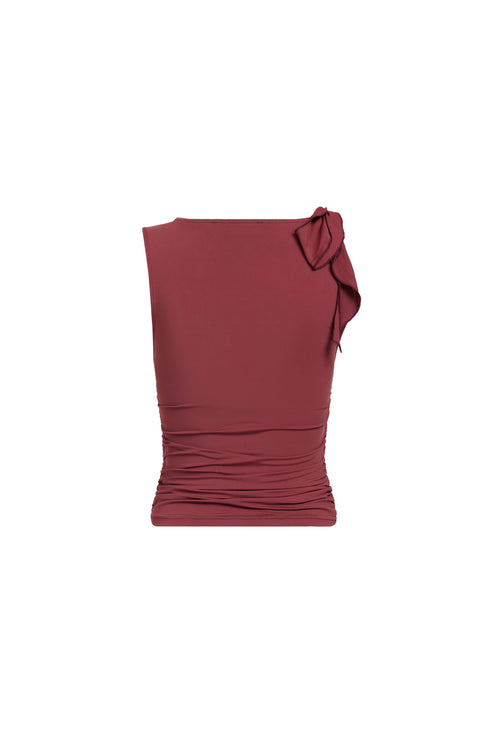 RENDEZVOUS TOP - BURGUNDY