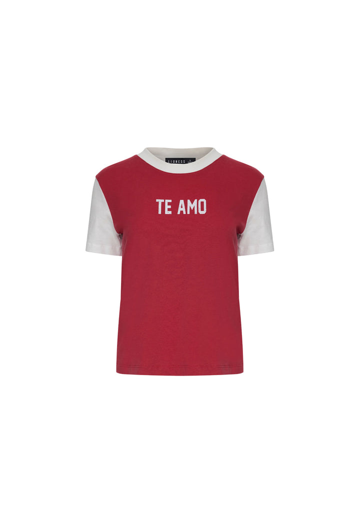 TE AMO TEE - CRIMSON