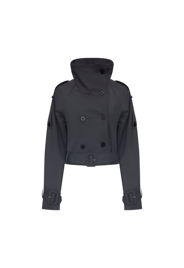 BLANC CROPPED TRENCH - OLIVE