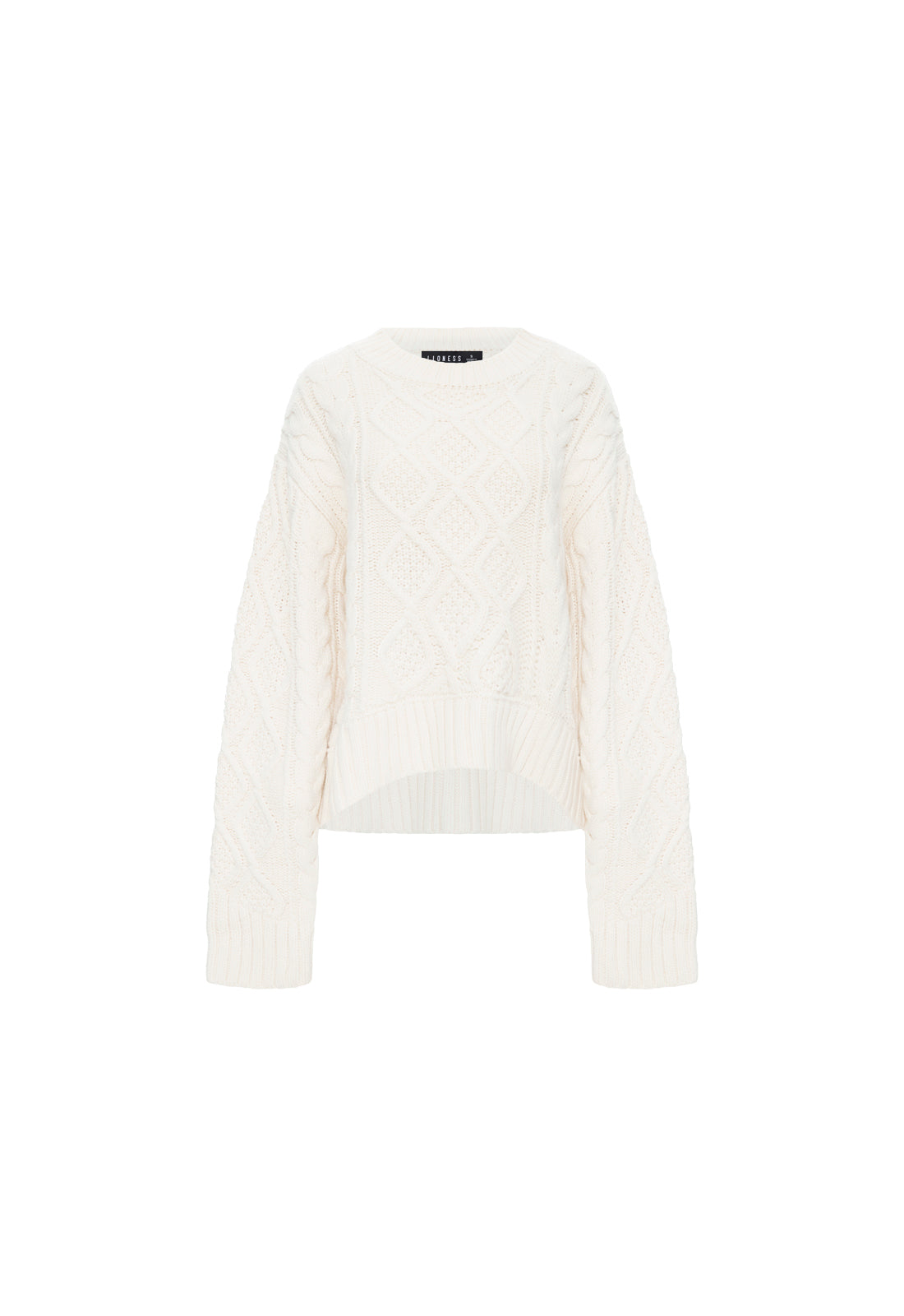 LIAISON CABLE KNIT - CREAM – LIONESS FASHION USA