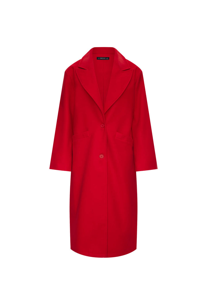 OLSEN COAT - CRIMSON
