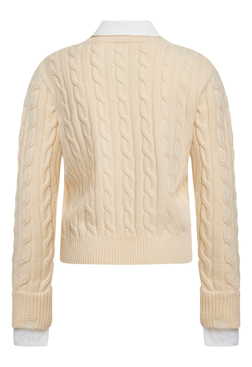 COASTAL CABLE KNIT - CREAM