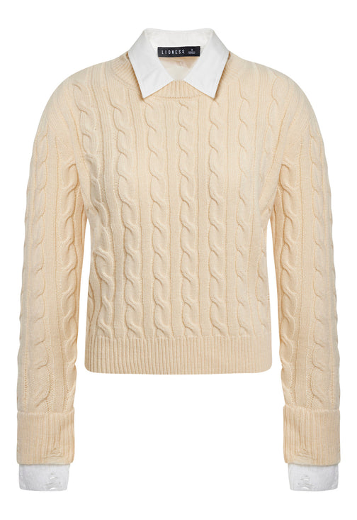 COASTAL CABLE KNIT - CREAM