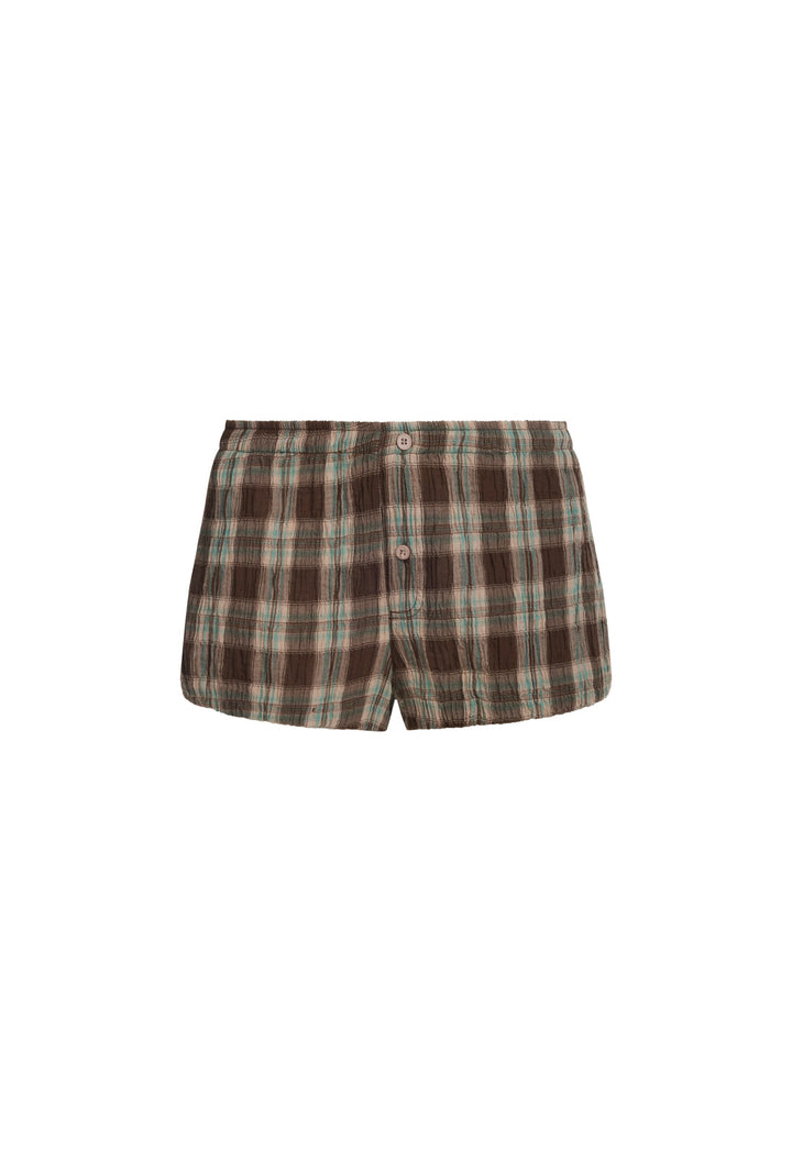 ODETTE BLOOMER - CHOCOLATE PLAID