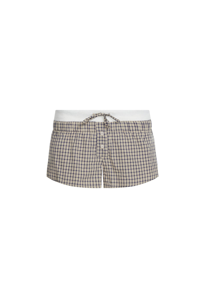 NIRVANA SHORT - VINTAGE BEIGE PLAID