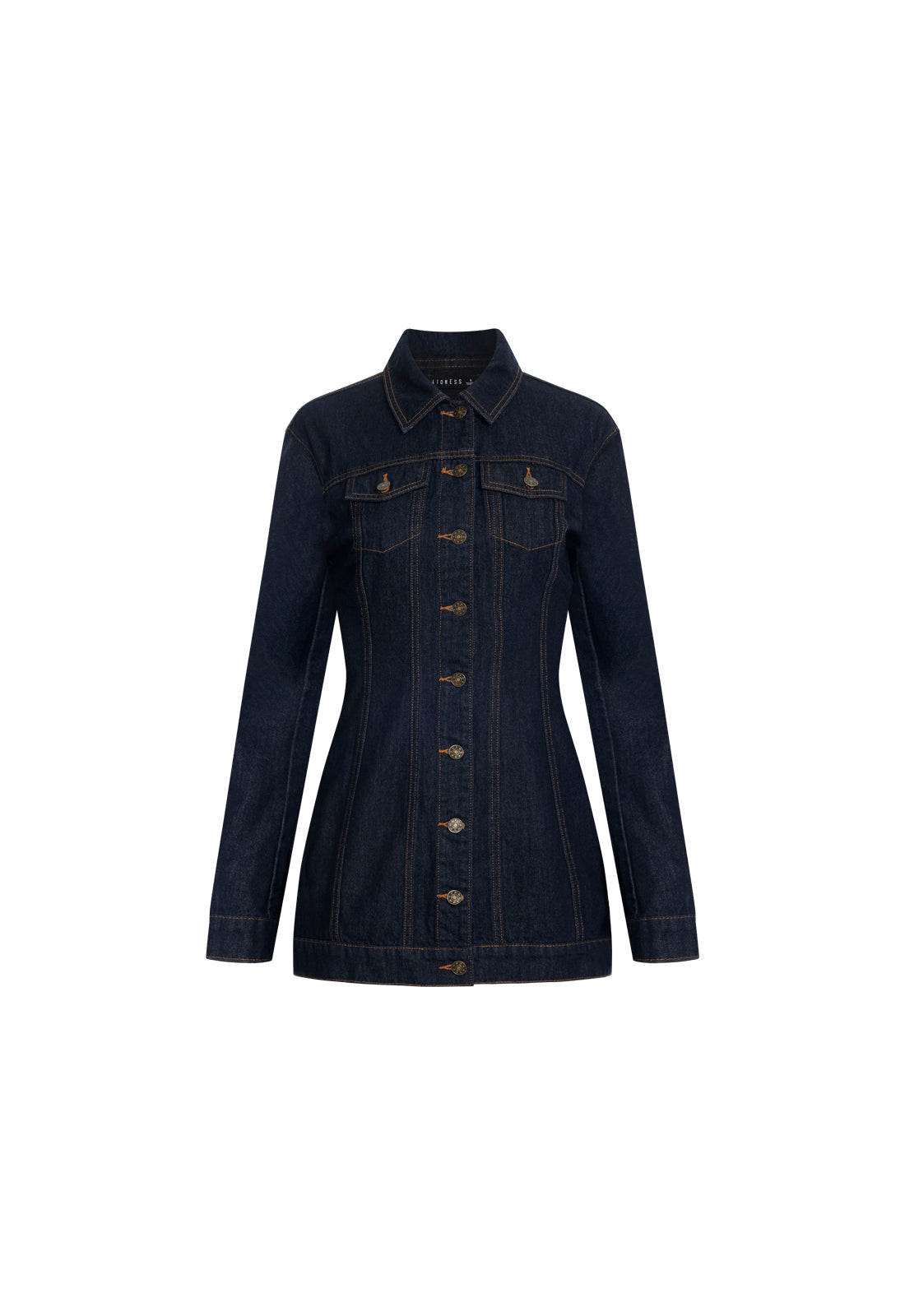 Rider Denim Mini Dress | Dark Denim