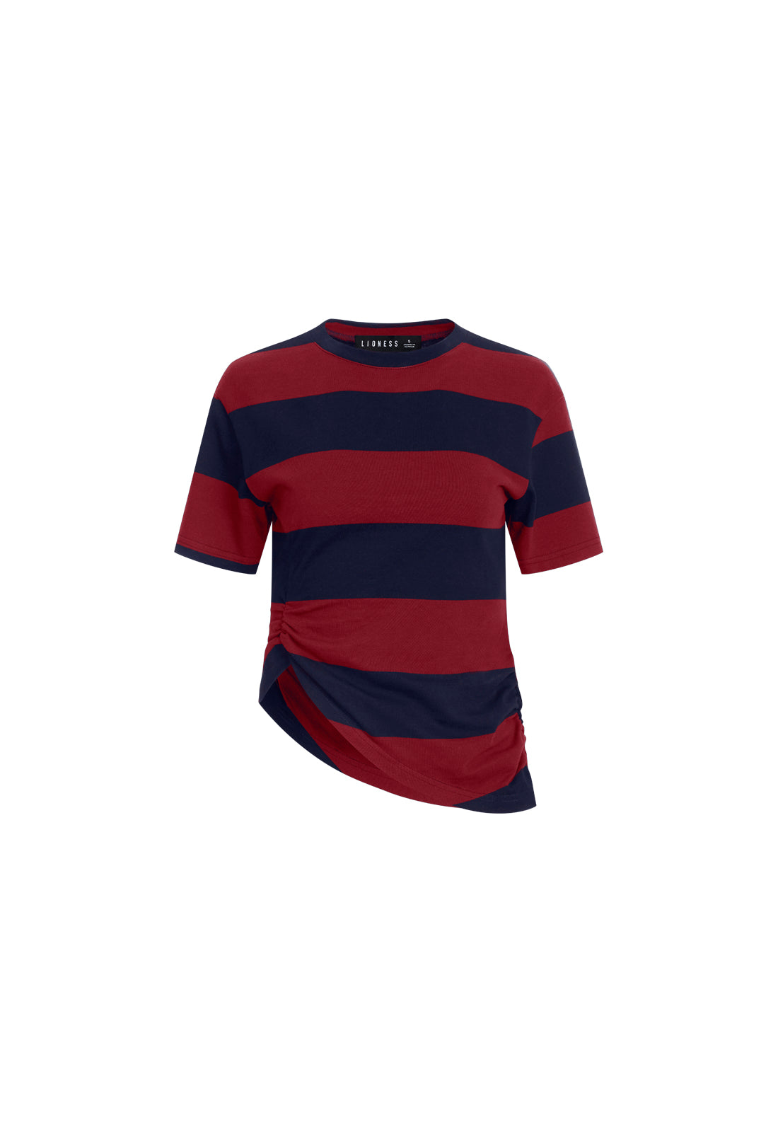 IN TRANSIT TEE - BURGUNDY STRIPE