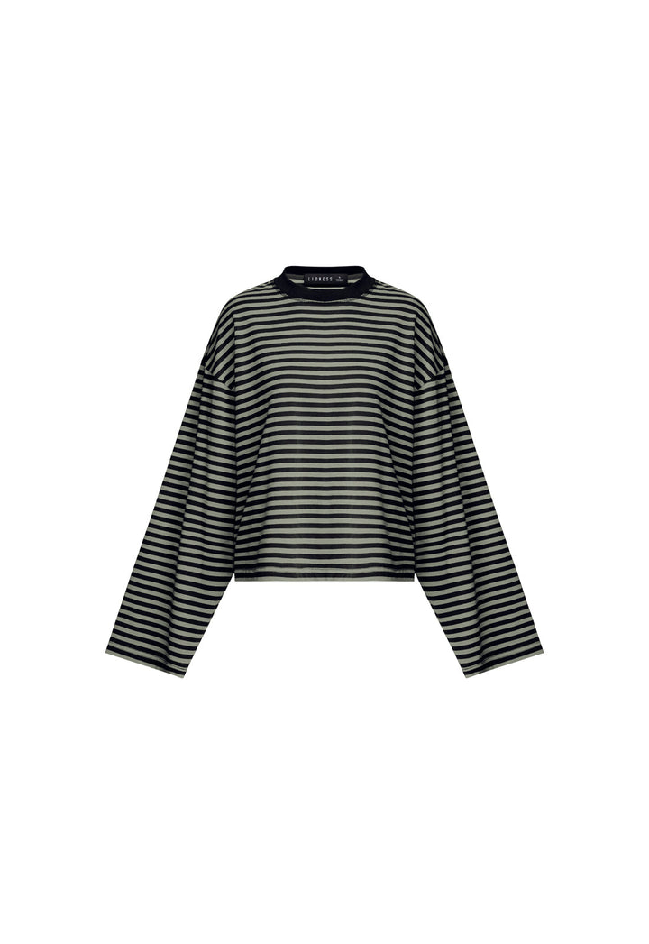 BLOOM LONG SLEEVE - FOREST STRIPE