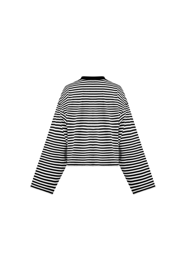 BLOOM LONG SLEEVE - ONYX STRIPE