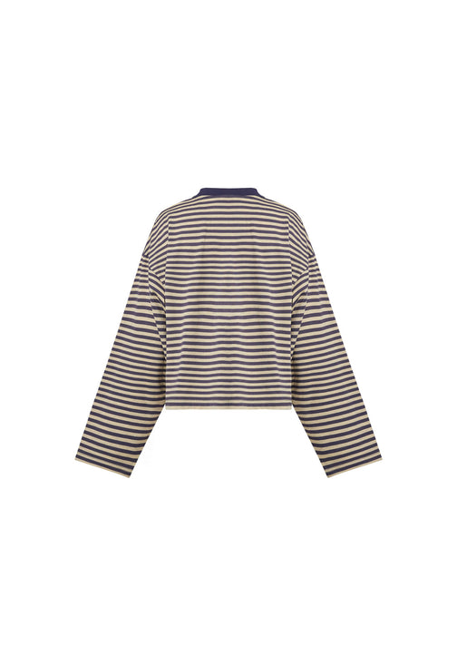 BLOOM LONG SLEEVE - BEIGE STRIPE