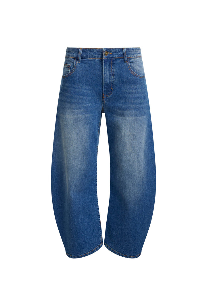 HORSESHOE CROPPED JEAN - DARK INDIGO