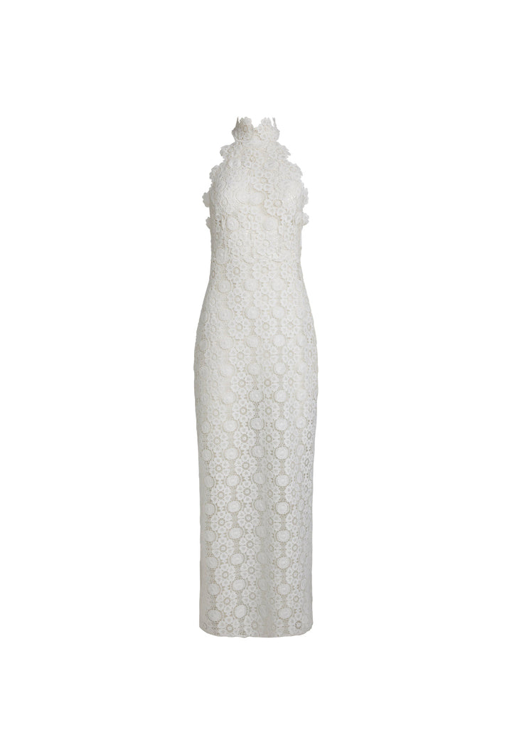 TROPHY MAXI DRESS - PORCELAIN