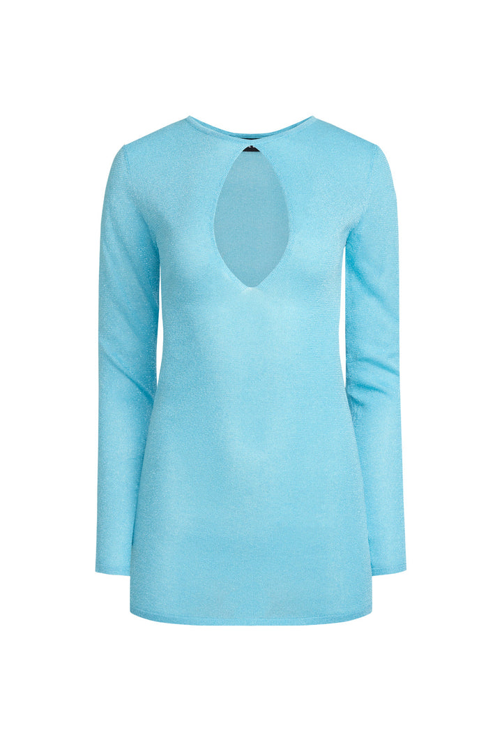 OPULENT MINI DRESS - AZURE