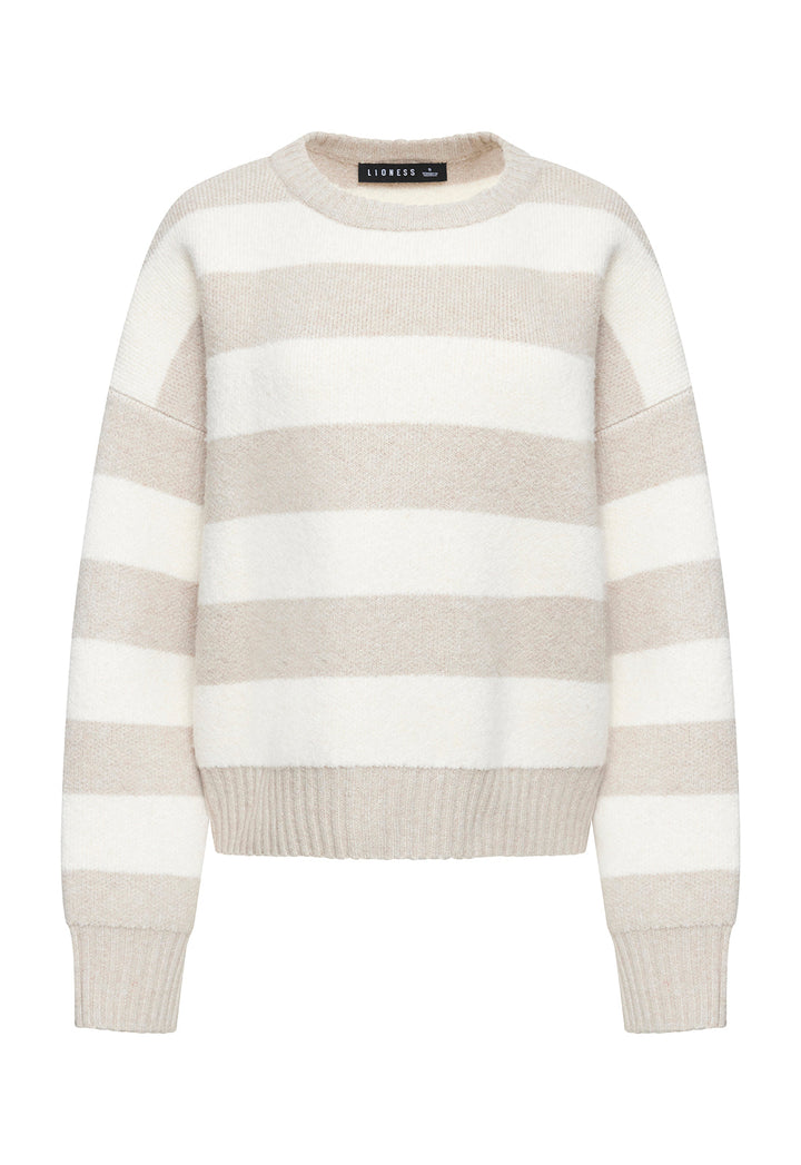 DOLCE KNIT - SAND STRIPE
