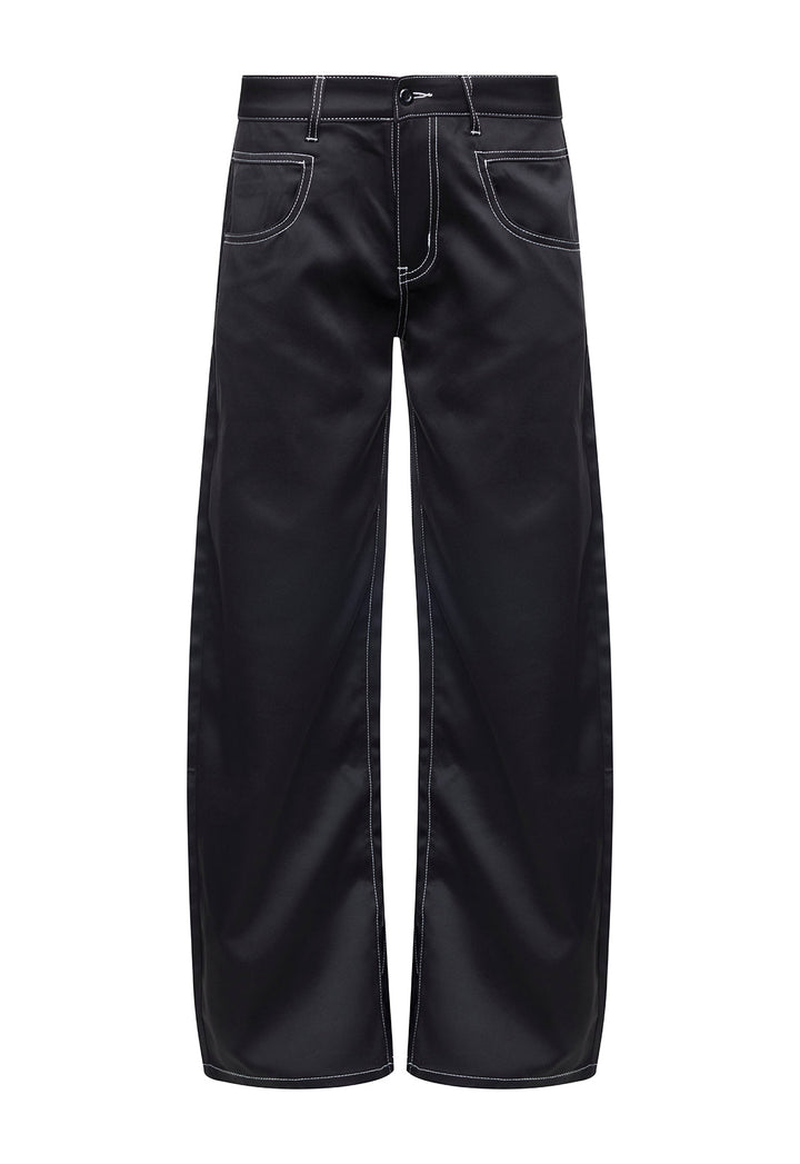 SERENITY SATIN PANT - NOIR