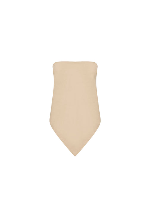 NEW YORK BANDANA TOP  - CAMEL