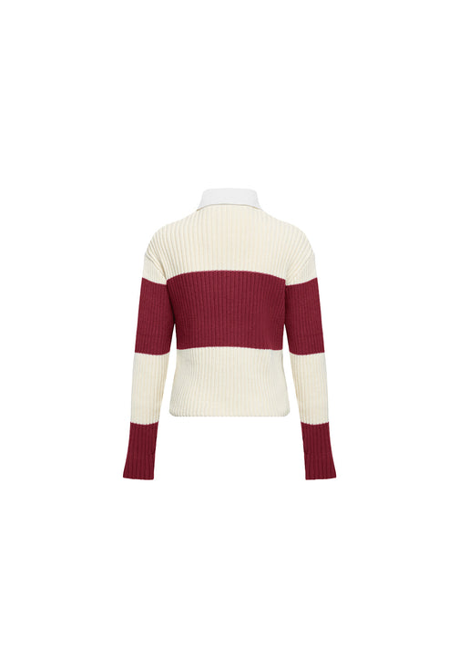 PRINCE RUGBY - MAROON STRIPE