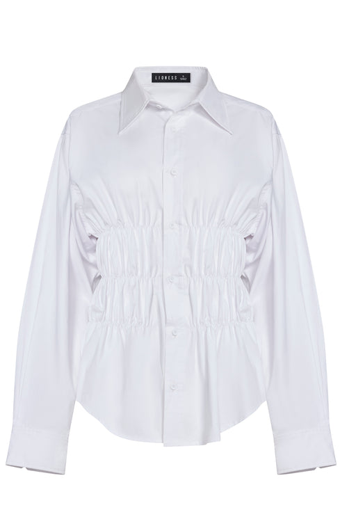 CHLOE SHIRT - PORCELAIN