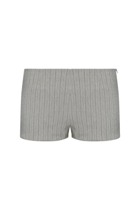 CHLOE SHORT  - ASH STRIPE