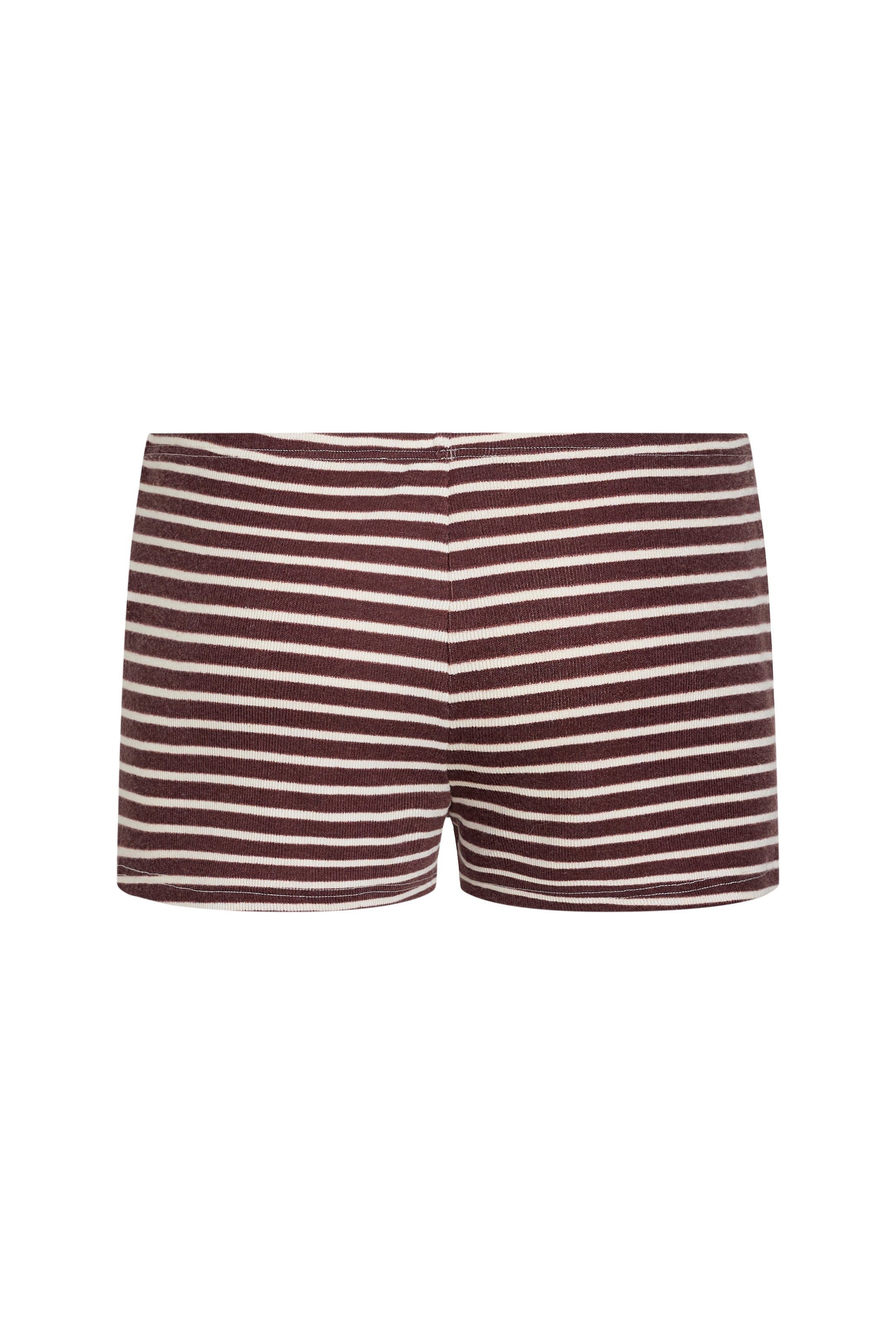 CARRIE MINI SHORT  - WINE STRIPE