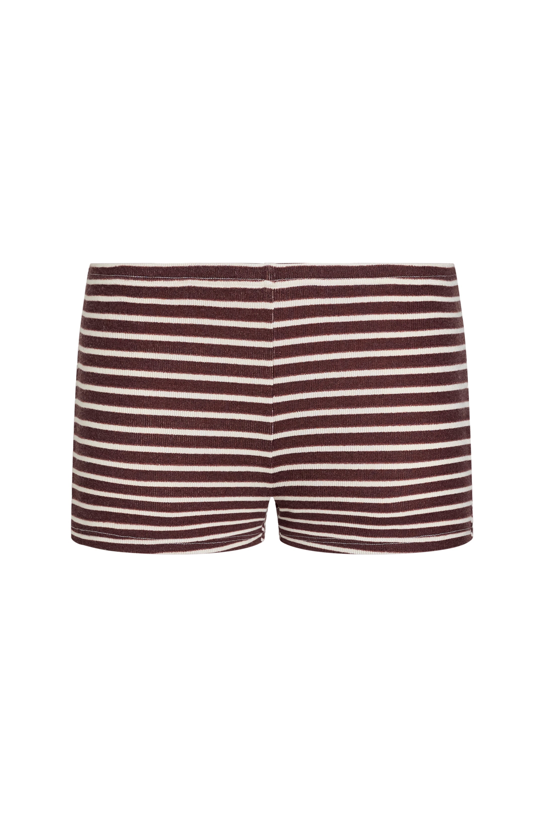 CARRIE MINI SHORT  - WINE STRIPE