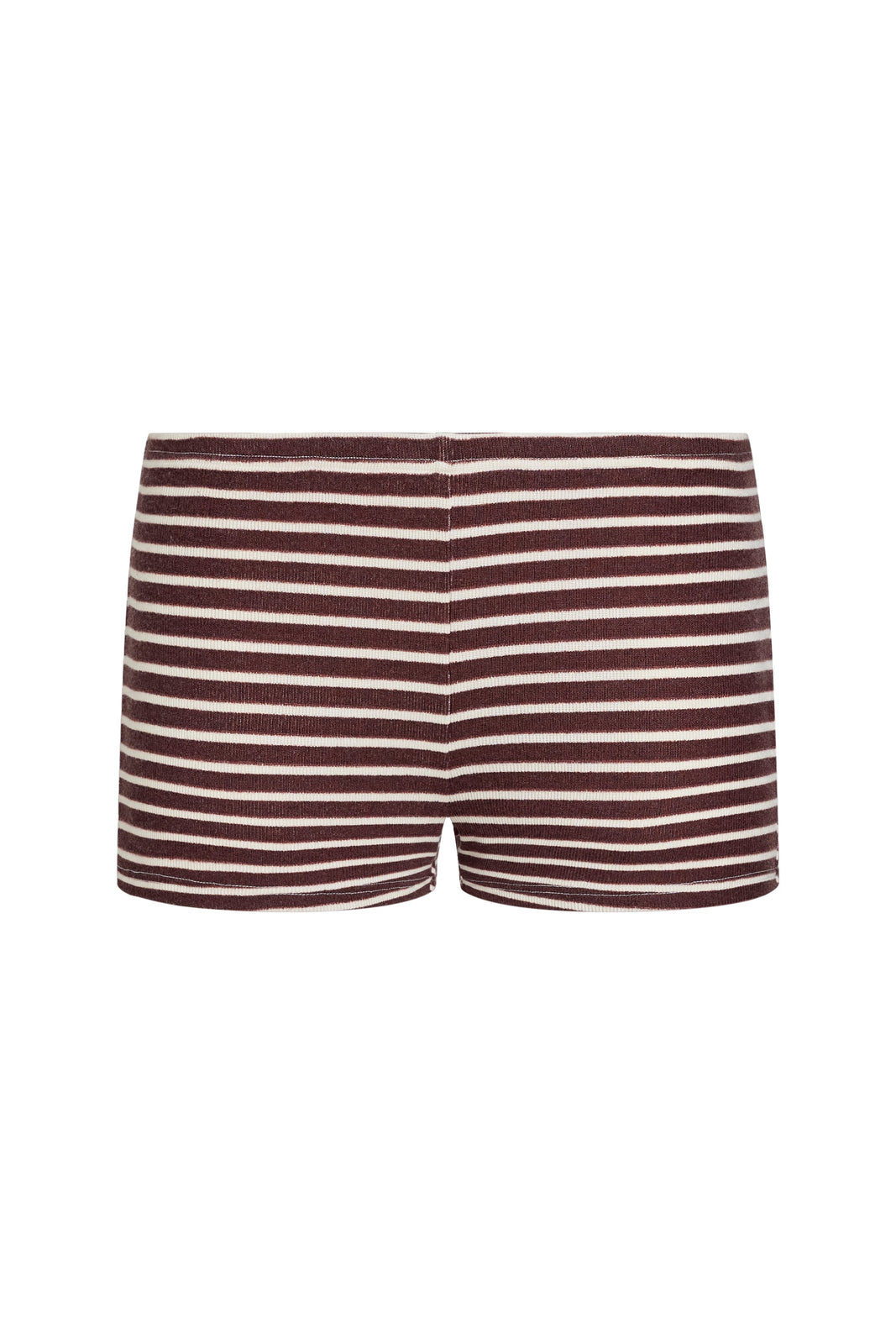 CARRIE MINI SHORT  - WINE STRIPE