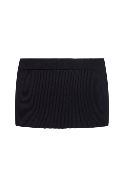 NORTH LIGHT KNIT SKIRT  - ONYX