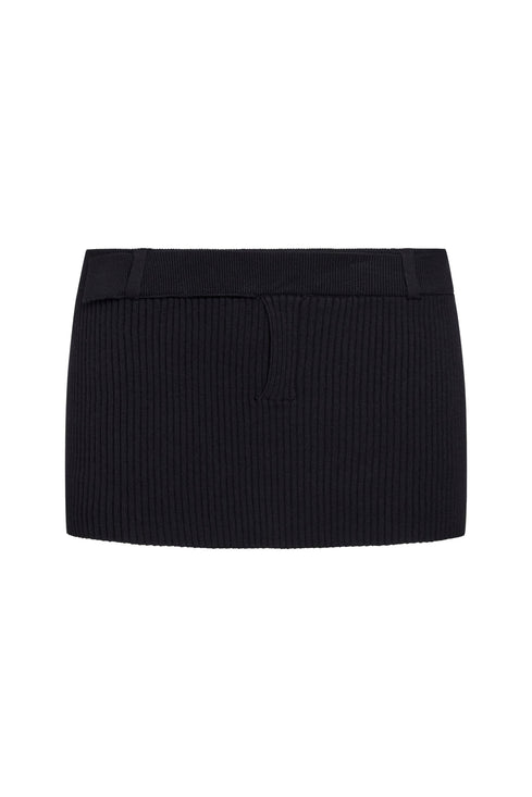 NORTH LIGHT KNIT SKIRT  - ONYX