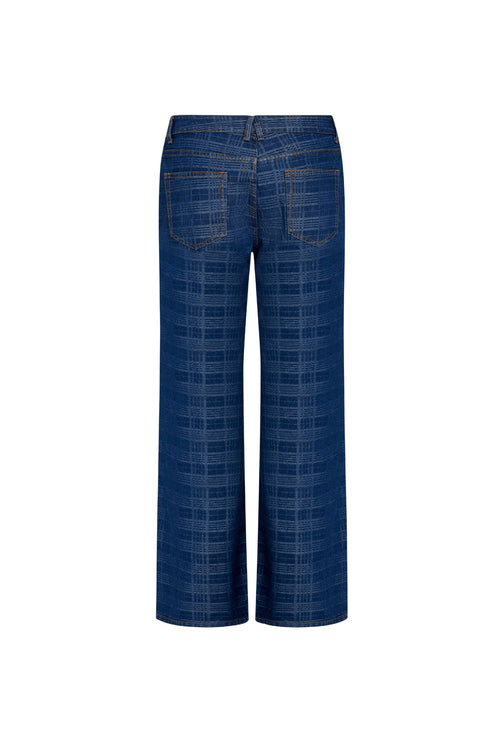 TOP MODEL JEAN - INDIGO PLAID