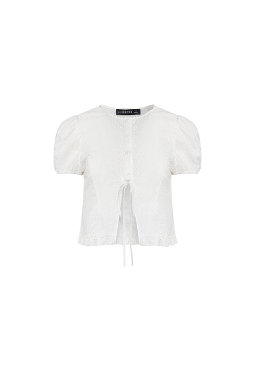 BARDOT TOP - PORCELAIN