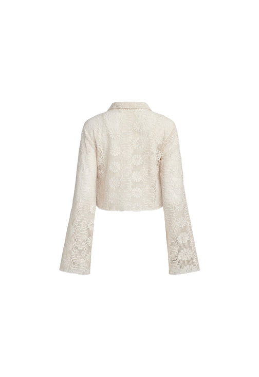BABYDOLL TOP - CREAM FLORAL